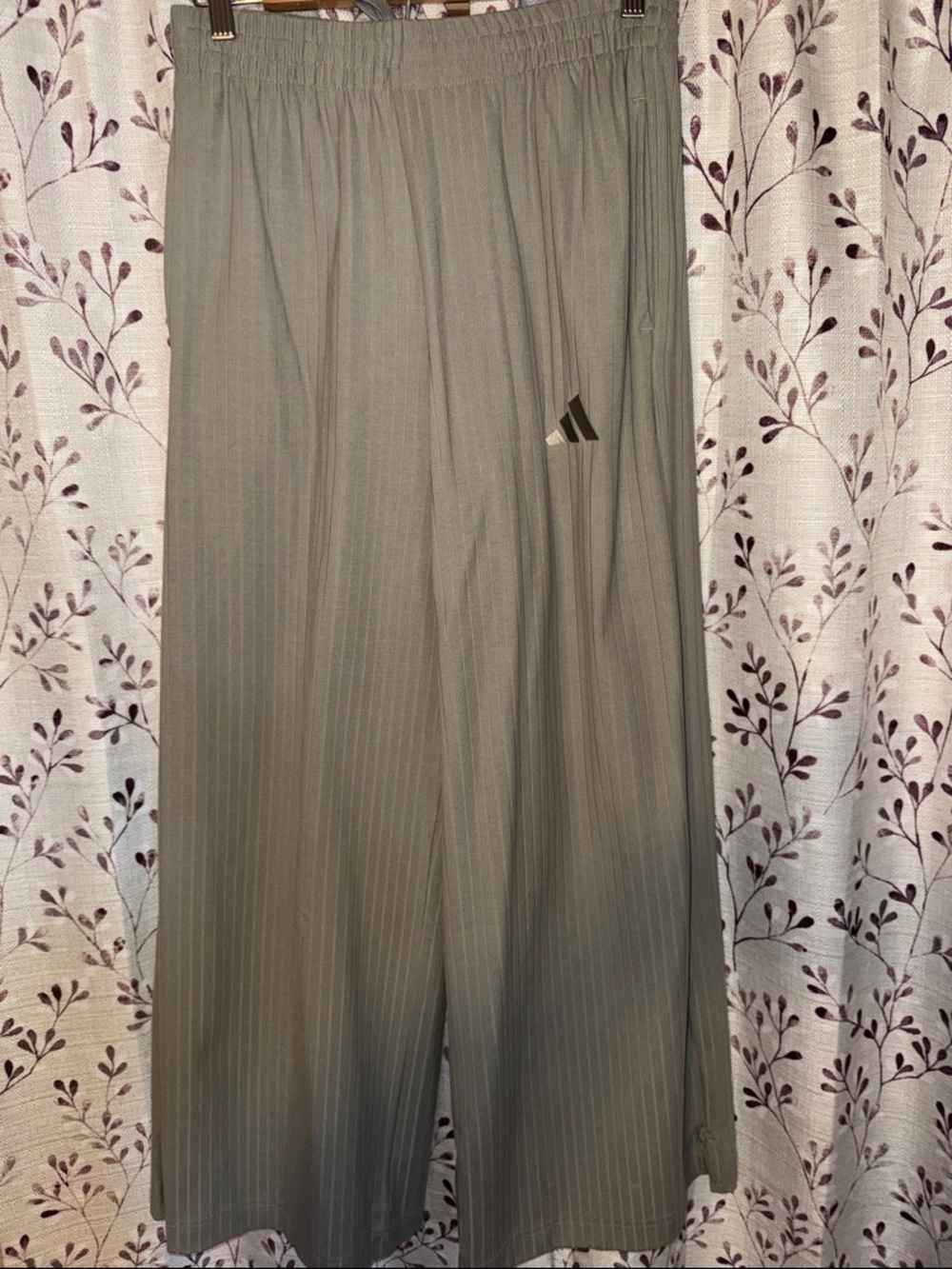 Women’s Adidas Wide Leg Elastic-Waist Casual Pants